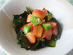 夏野菜の酢の物