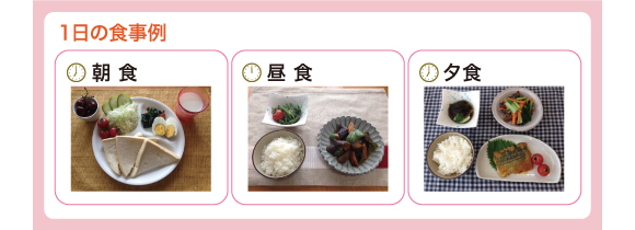 １日の食事例