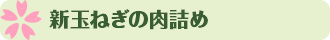 新玉ねぎの肉詰め